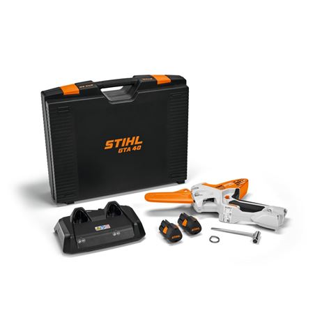 STIHL GTA 40 Επαναφορτιζόμενο Αλυσοπρίονο με 4 μπαταρίες AS 2 +Φορτιστή AL 5-2 (GA040116917)