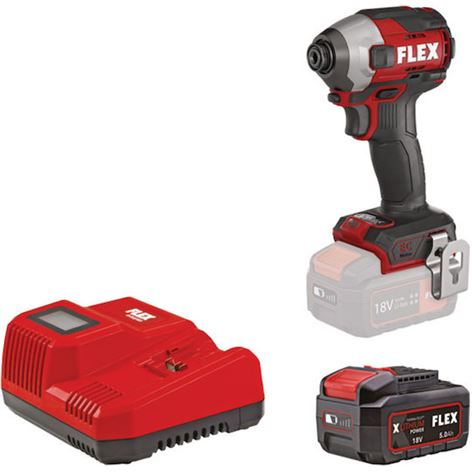FLEX ΠΑΛΜΙΚΟ ΚΑΤΣΑΒΙΔΙ ΜΠΑΤΑΡΙΑΣ ID 1/4" 18.0-EC HD/ 5.0 Set (D00308)
