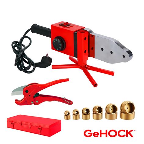 GeHOCK Θερμική Συγκόλληση Πλαστικών Σωλήνων + Βαλίτσα 1800W (PTWT1800