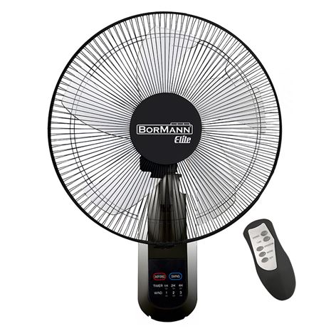 BORMANN Elite BFN7110 Ανεμιστήρας Τοίχου 50W με Τηλεχειριστήριο Μαύρος (080220)